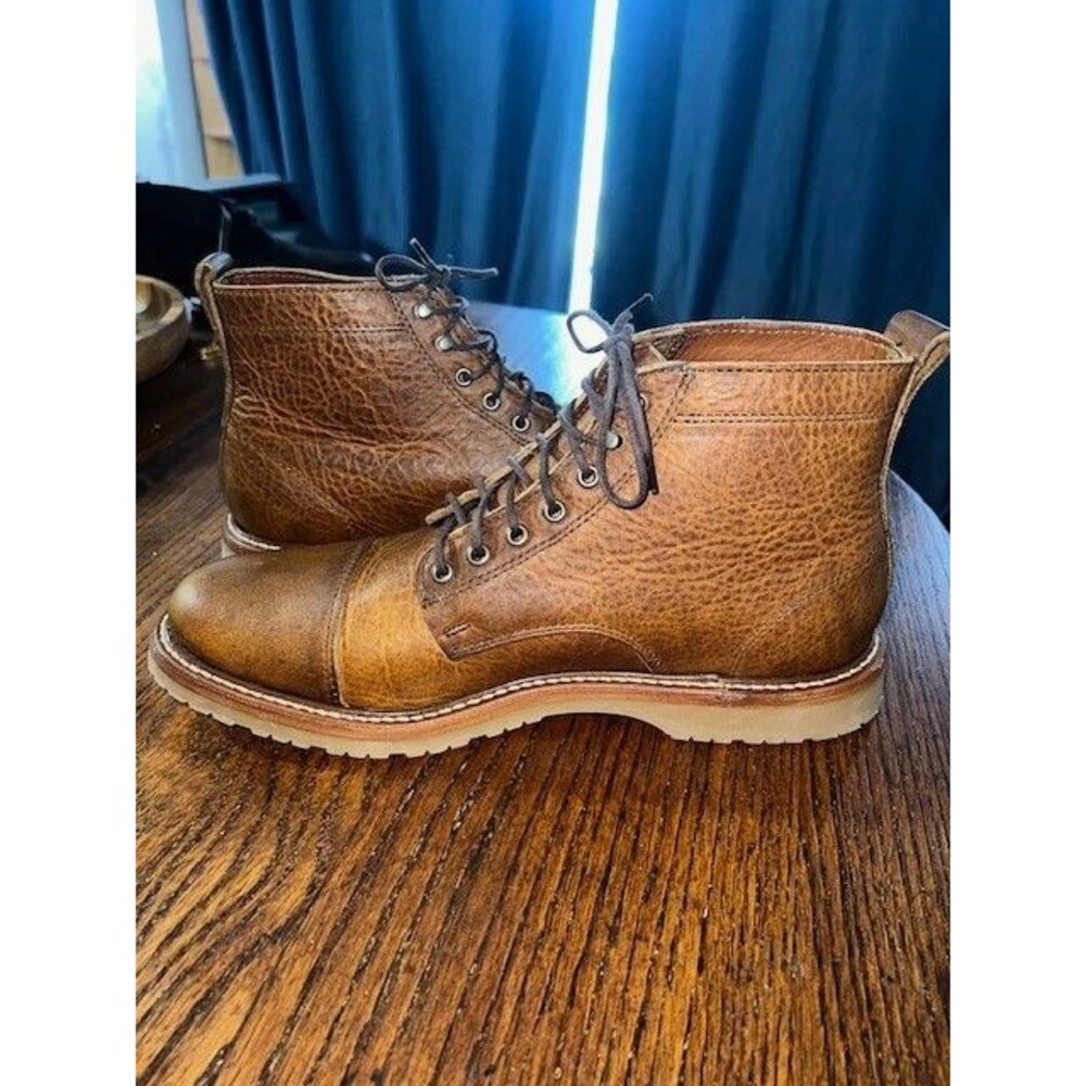 Rancourt & Co. Wolf Boots Toast Rushmore Colorway Leather Vibram Mn’s 10D NWOT - Picture 7 of 11
